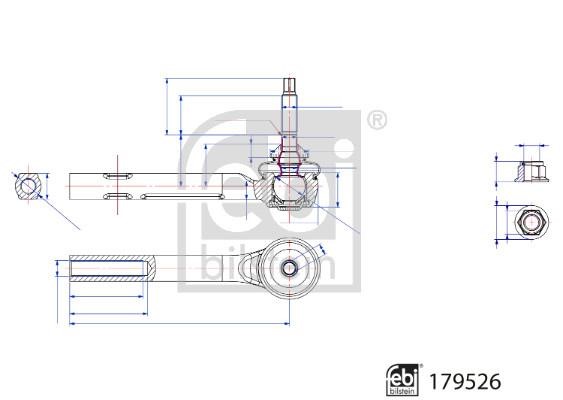 Tie rod end febi 179526
