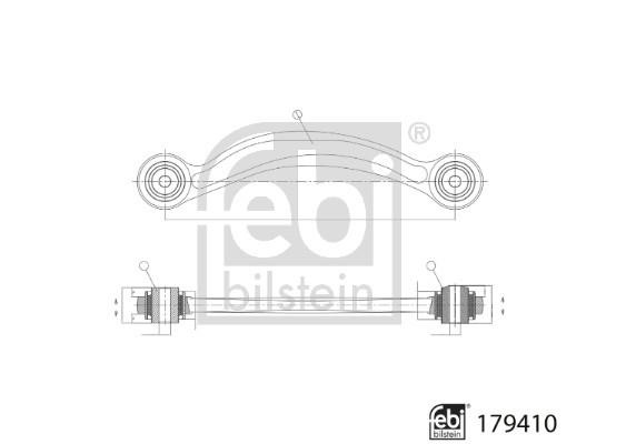 Control Arm&#x2F;Trailing Arm, wheel suspension febi 179410