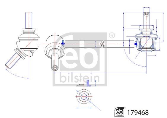 Front anti roll bar link febi 179468