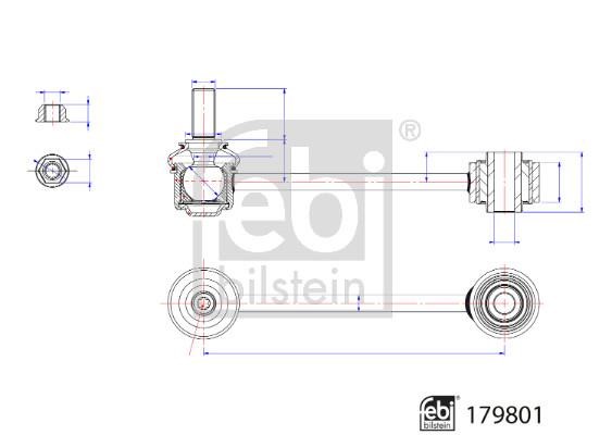 Rear anti roll bar link febi 179801