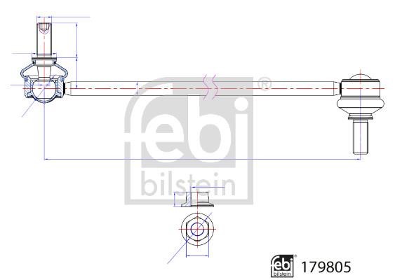 Front anti roll bar link febi 179805