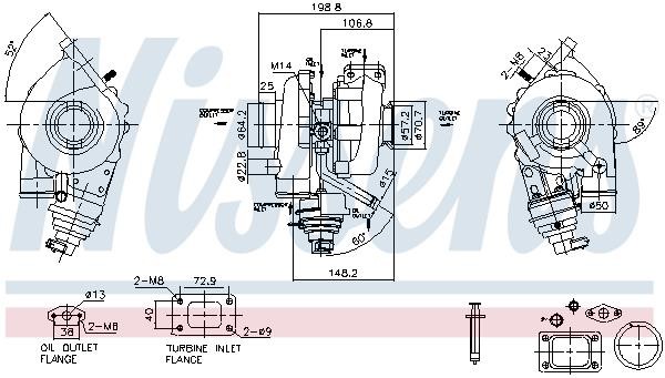 Turbocharger Fiat Ducato: 93467 Nissens Turbocharger