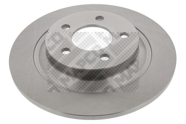 Mapco 25236 Rear brake disc, non-ventilated 25236