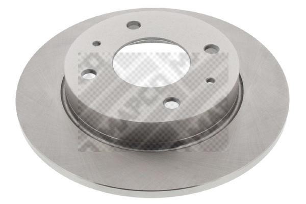 Mapco 25658 Rear brake disc, non-ventilated 25658