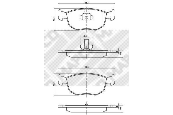 Mapco 6506/1 Brake Pad Set, disc brake 65061