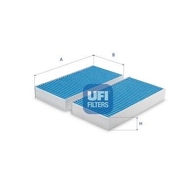 Ufi 34.215.00 Filter, interior air 3421500