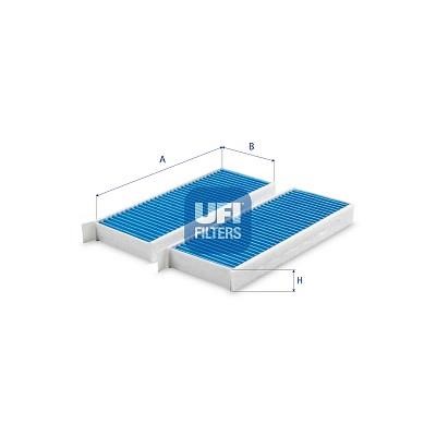 Ufi 34.254.00 Filter, interior air 3425400