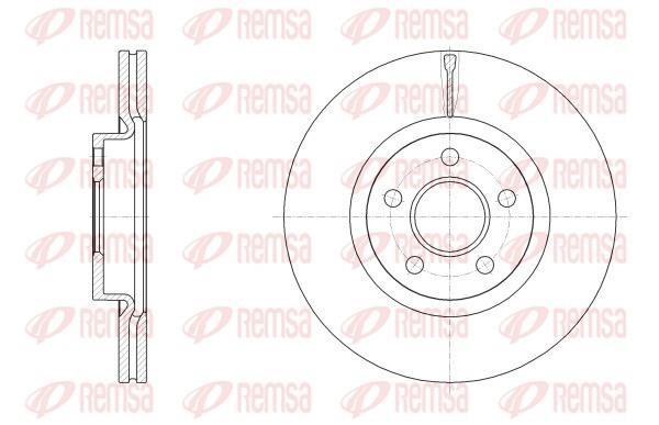 Remsa 62561.10 Brake disc 6256110 6256110 Remsa Brake disc