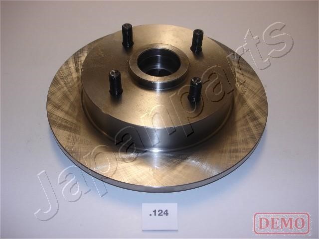 Japanparts DP-124C Rear brake disc, non-ventilated DP124C