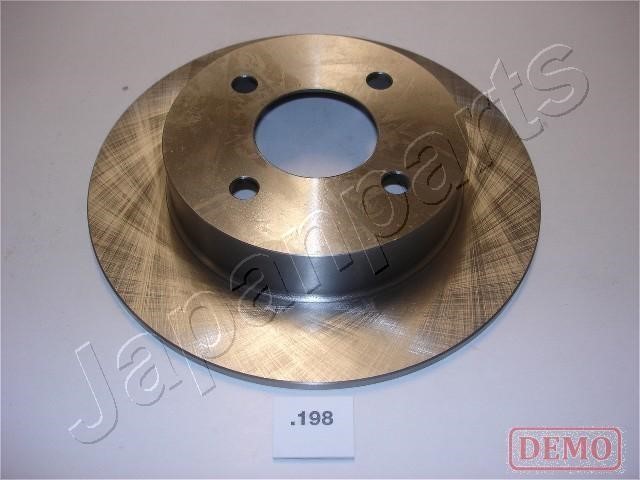 Japanparts DP-198C Rear brake disc, non-ventilated DP198C
