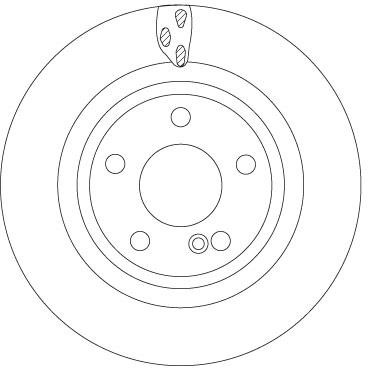 Brake disc Infiniti: DF6887 TRW Brake disk