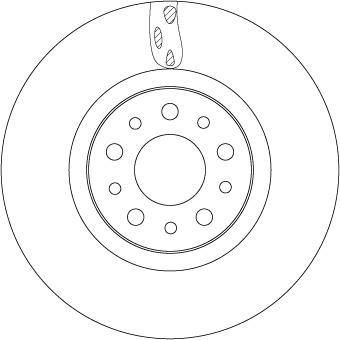 Brake disc Fiat Tipo: DF6933 TRW Brake disk