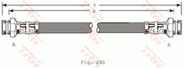 TRW PHA218 Brake Hose PHA218