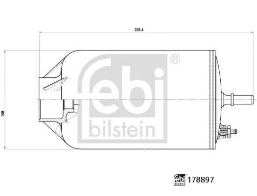 Car fuel filter MAN TGE: 178897 febi Fuel filter