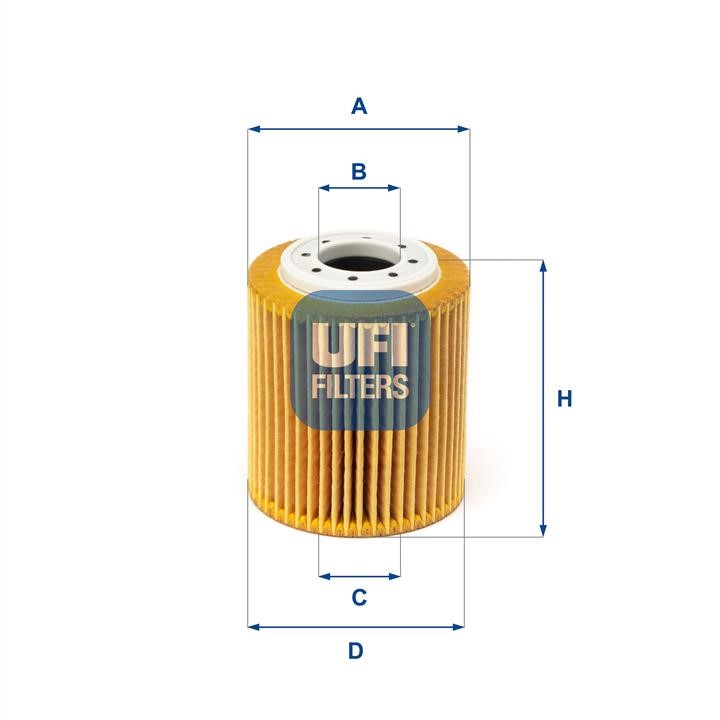 Ufi 25.216.00 Oil Filter 2521600