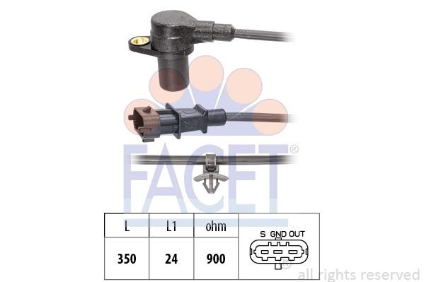 CKP sensor KIA Pro Cee'D (Kia Pro Cee'D): 90849 Facet Crankshaft position sensor