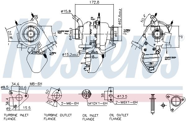 Turbocharger Opel Corsa E: 93342 Nissens Turbocharger