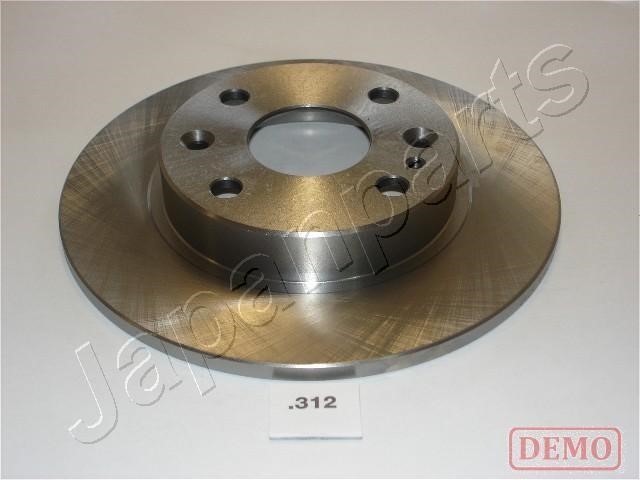 Japanparts DP-312C Rear brake disc, non-ventilated DP312C