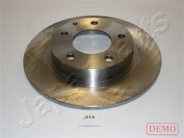 Japanparts DP-314C Rear brake disc, non-ventilated DP314C