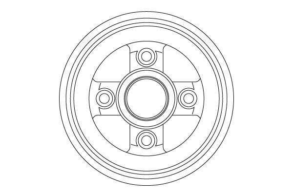 TRW DB4477 Brake drum DB4477 DB4477 TRW Brake drum