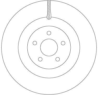 Brake disc Ford Focus: DF6871 TRW Brake disk