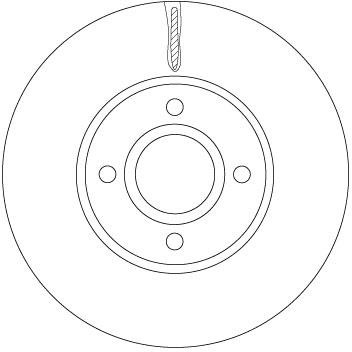 Brake disc Ford Ecosport: DF6898 TRW Brake disk