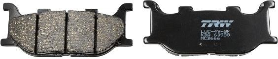 TRW MCB666 Brake pad set MCB666 MCB666 TRW Brake pad set