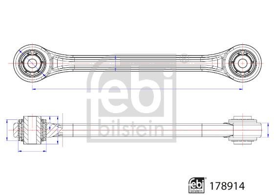 Control Arm&#x2F;Trailing Arm, wheel suspension febi 178914