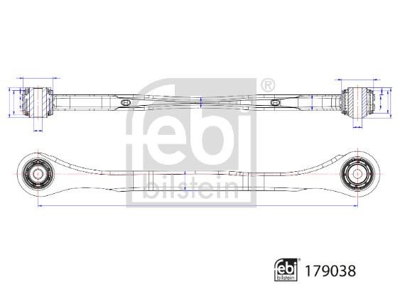 febi 179038 Control/Trailing Arm, wheel suspension 179038 179038 febi Control/Trailing Arm, wheel suspension