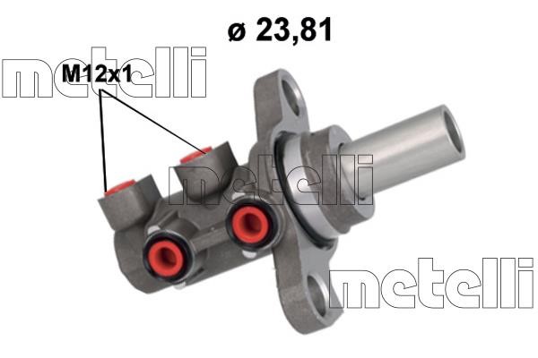 Brake spare parts Chevrolet Tracker III SUV: 051184 Metelli Brake Master Cylinder