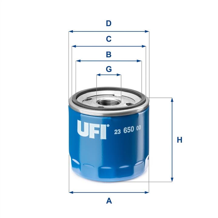Ufi 23.650.00 Oil Filter 2365000
