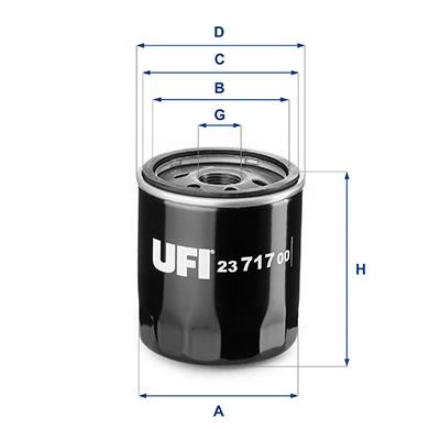 Ufi 23.717.00 Oil Filter 2371700
