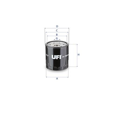 Ufi 23.721.00 Oil Filter 2372100
