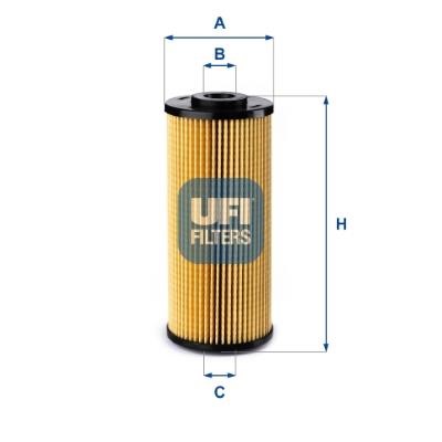 Ufi 25.218.00 Hydraulic Filter, automatic transmission 2521800