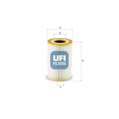 Ufi 25.247.00 Oil Filter 2524700