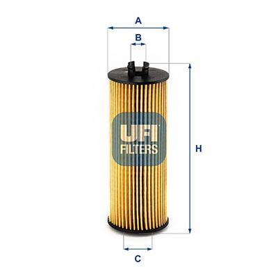 Ufi 25.248.00 Automatic transmission filter 2524800