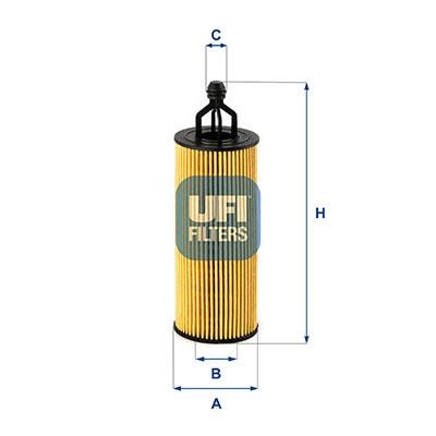 Ufi 25.251.00 Automatic transmission filter 2525100