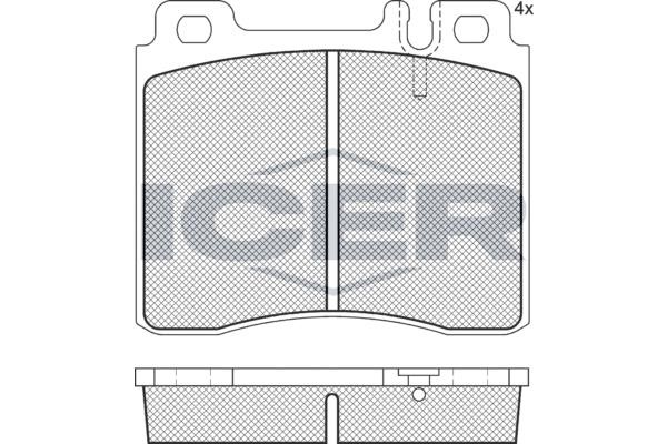 Icer 181158-396 Brake Pad Set, disc brake 181158396