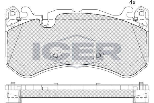 Icer 182079204 Brake Pad Set, disc brake 182079204