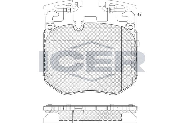 Icer 182265 Brake Pad Set, disc brake 182265