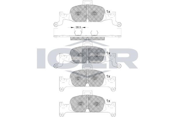 Icer 182279 Front disc brake pads, set 182279