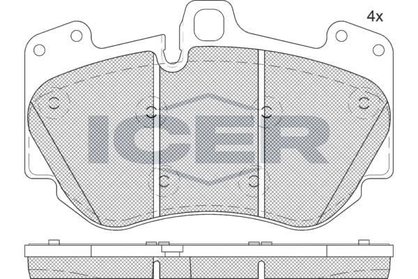 Icer 182349 Brake Pad Set, disc brake 182349