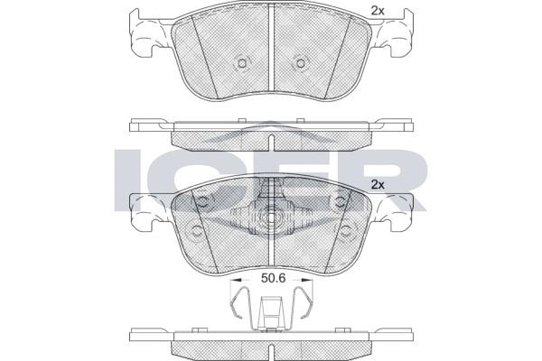 Icer 182295 Rear disc brake pads, set 182295