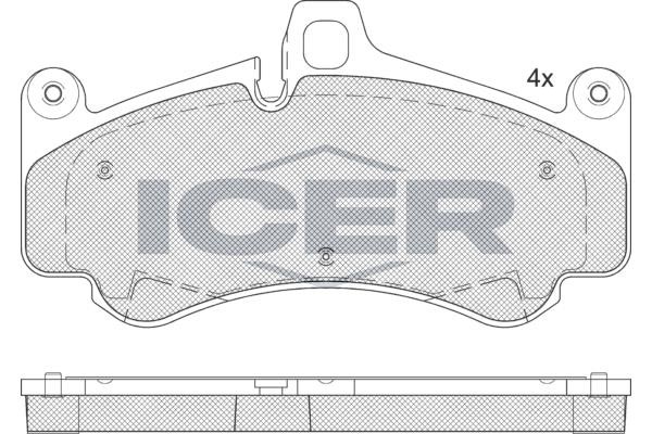 Icer 182359 Brake Pad Set, disc brake 182359