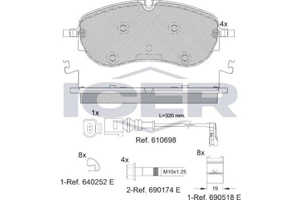 Icer 182391 Brake Pad Set, disc brake 182391