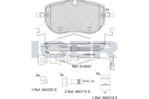 Icer 182394 Brake Pad Set, disc brake 182394