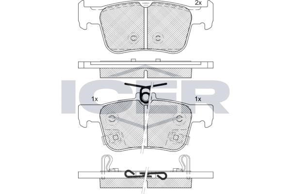 Icer 182339 Brake Pad Set, disc brake 182339