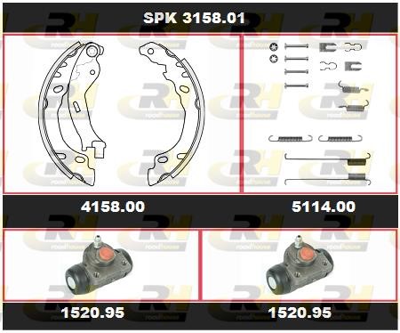  SPK 3158.01 Brake shoe set SPK315801