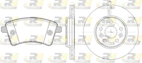 Road house 8135100 Front ventilated brake discs with pads, set 8135100