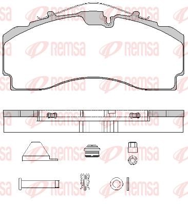 Remsa JCA 1704.80 Brake Pad Set, disc brake JCA170480